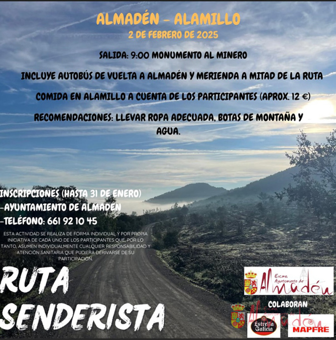  Ruta Senderista desde Almadén hasta Alamillo
