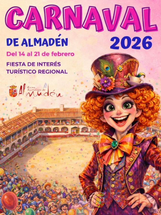 Presentamos el cartel del Carnaval de Almadén 2026